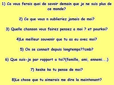 Petit quesionnaire!!!!